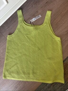 NWT NIC + ZOE Mesh Stitch Tank Top